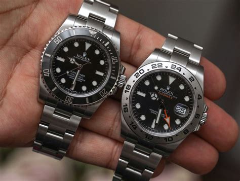 rolex submariner vs explorer ii 42mm|Rolex explorer 40mm vs submariner.